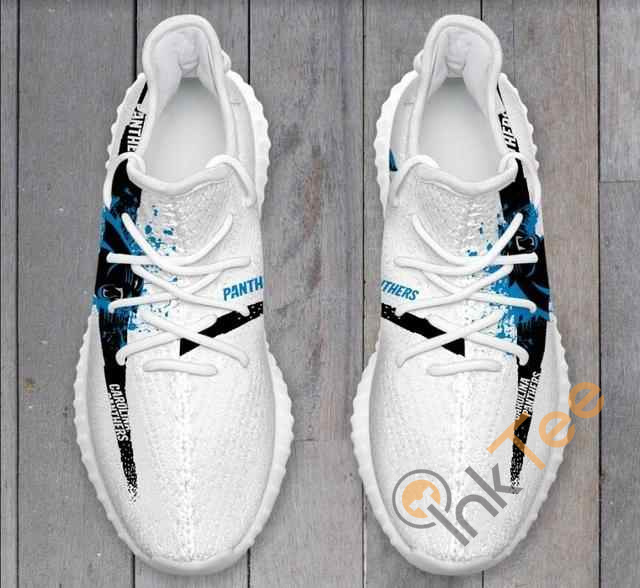 Carolina Panthers Men Running Yeezy Boost