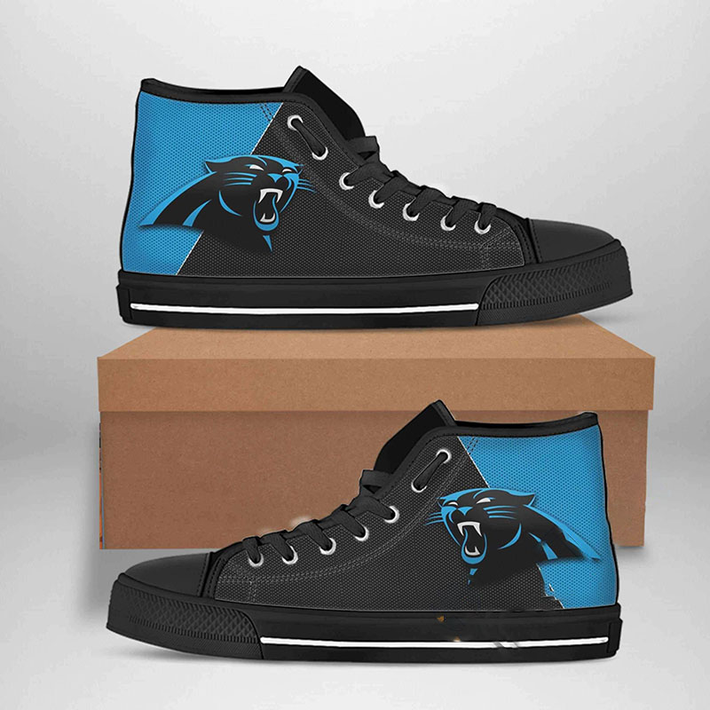 Carolina Panthers Nfl Football High Top Shoes