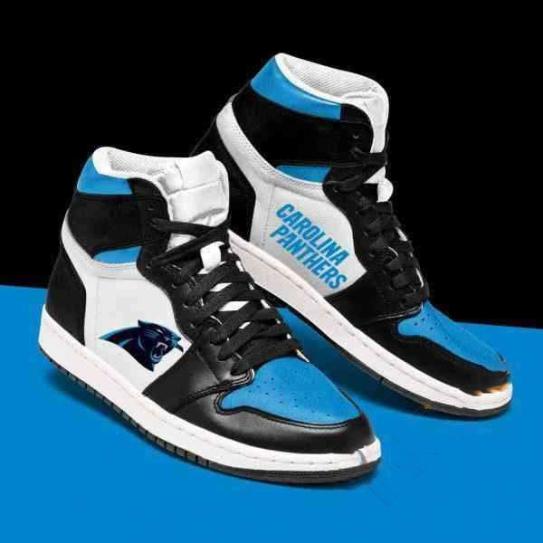 Carolina Panthers Nfl Football Custom Air Jordan Shoes