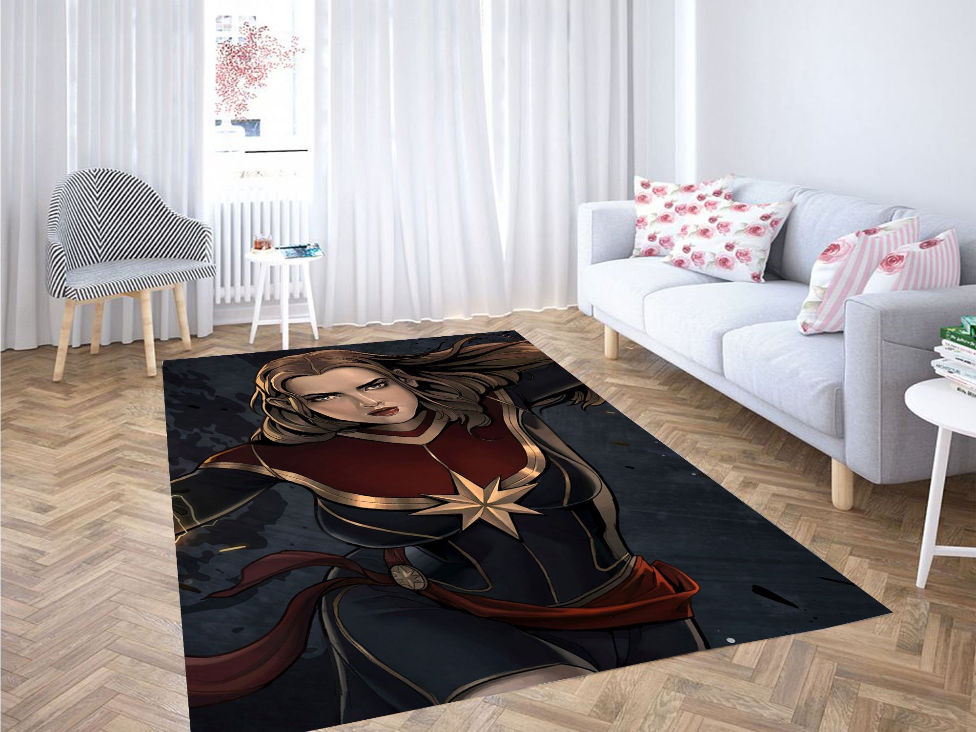 Cartoon Captain Marvel Carpet Rug 1 Cartoon Captain Marvel Carpet Rug