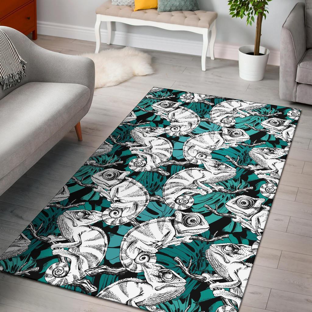 Cartoon Chameleon Pattern Print Area Limited Edition Rug 2 Cartoon Chameleon Pattern Print Area Limited Edition Rug