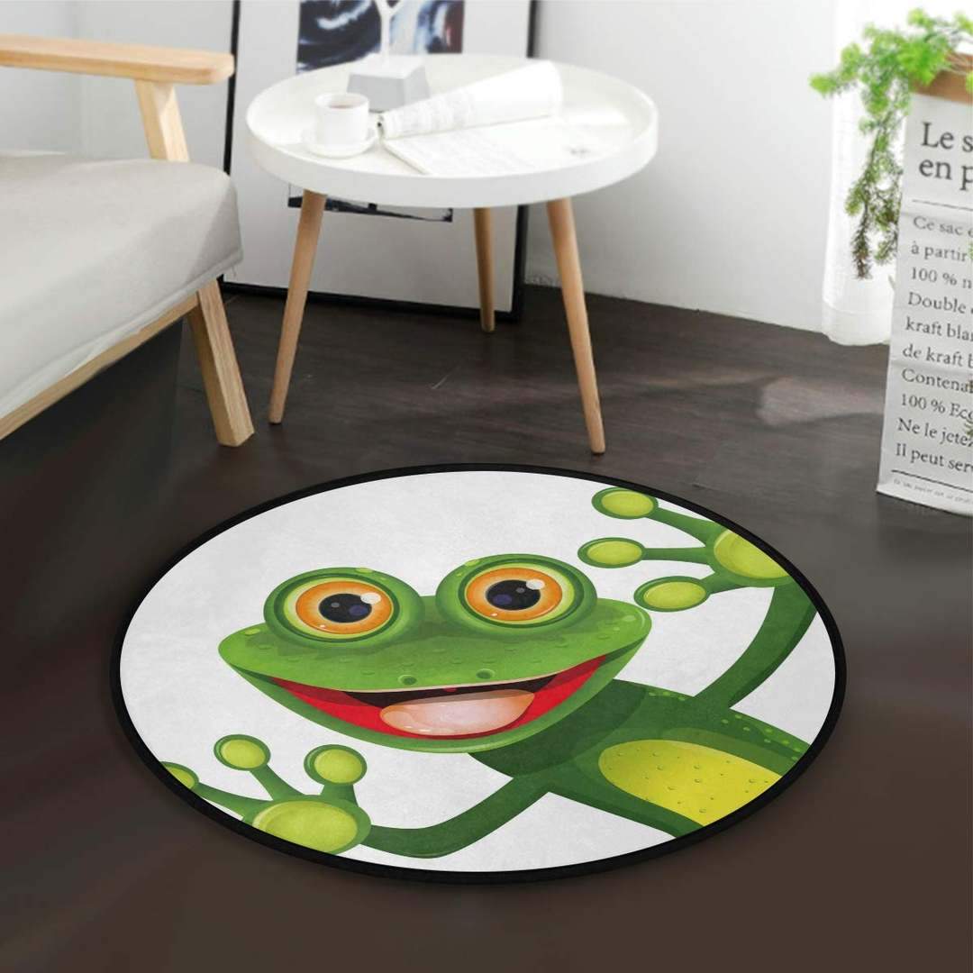 Cartoon Frog Limited Edition Round Rug