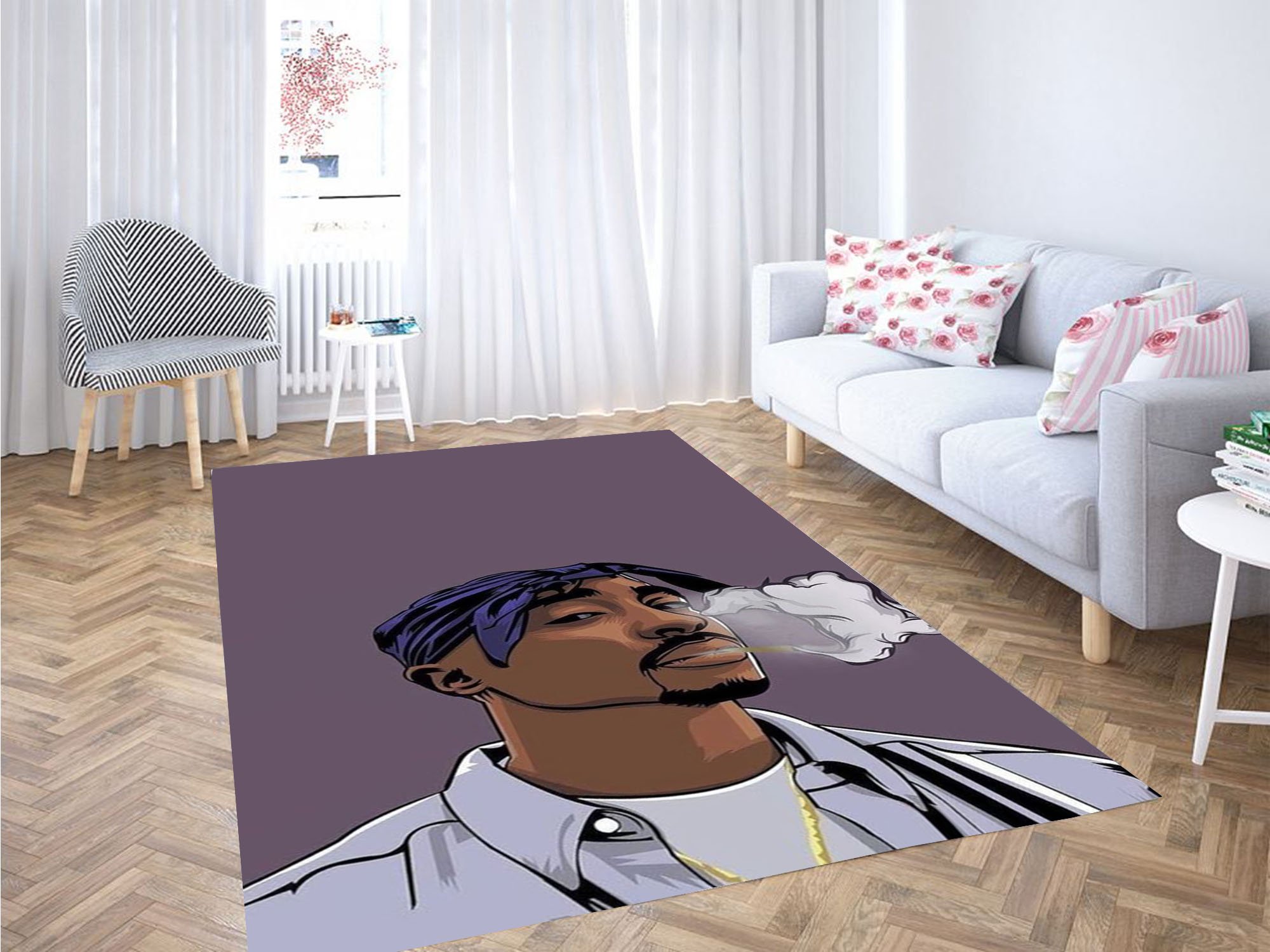 Cartoon Tupac Carpet Rug 1 Cartoon Tupac Carpet Rug