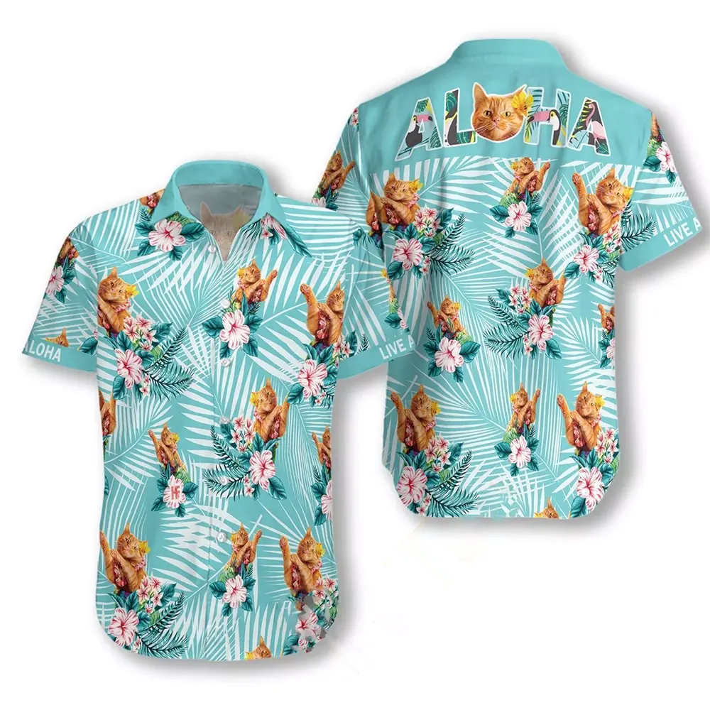 Cat Aloha Hawaiian shirts