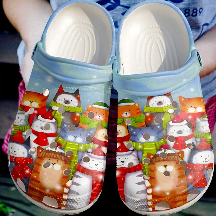 Cat Christmas Cats Crocs Clog Shoes 1 Cat Christmas Cats Crocs Clog Shoes