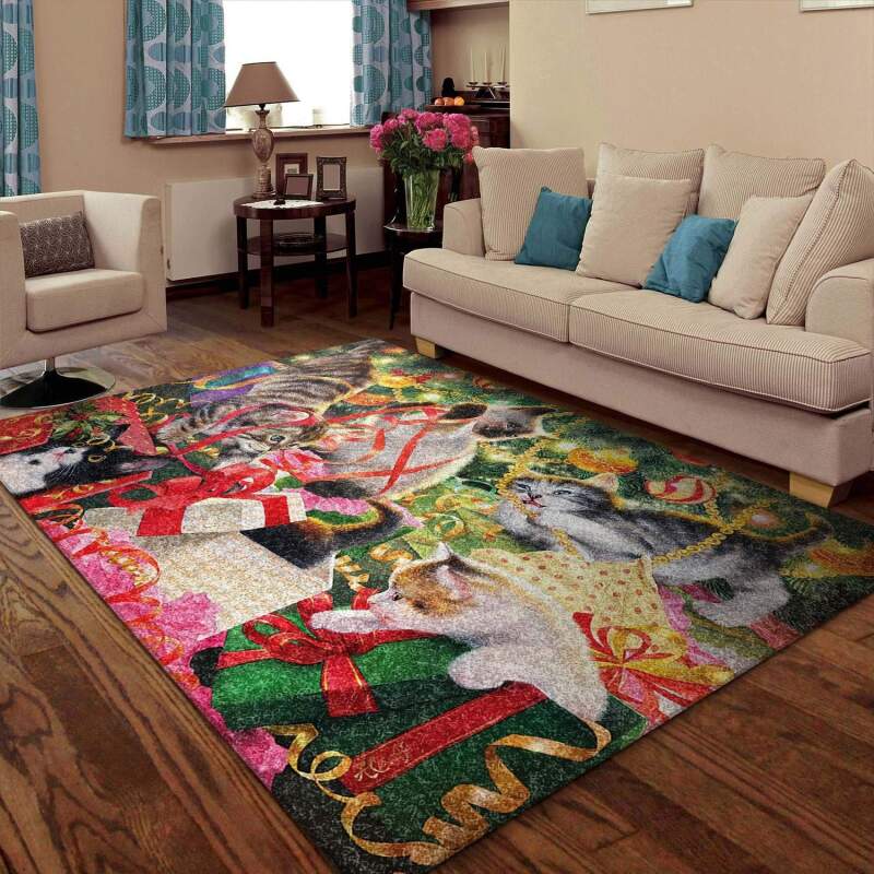 Cat Christmas Limited Edition Rug 7 Cat Christmas Limited Edition Rug