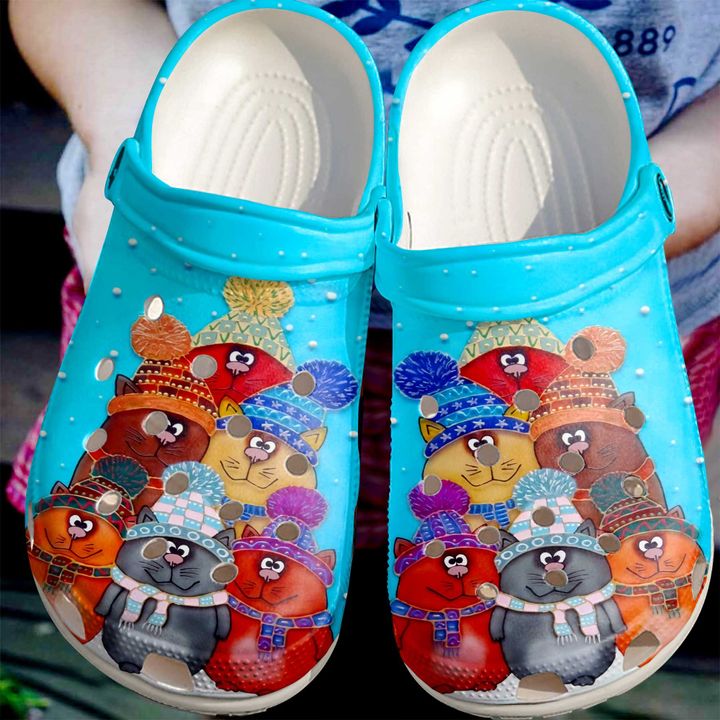 Cat Cute Cats In Snow Crocs Clog Shoes 10 Cat Cute Cats In Snow Crocs Clog Shoes