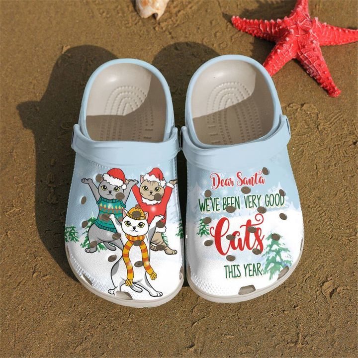 Cat Dear Santa Crocs Clog Shoes