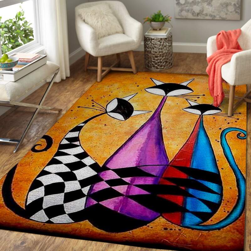 Cat Family Cat Lover Area Limited Edition Rug 2 Cat Family Cat Lover Area Limited Edition Rug