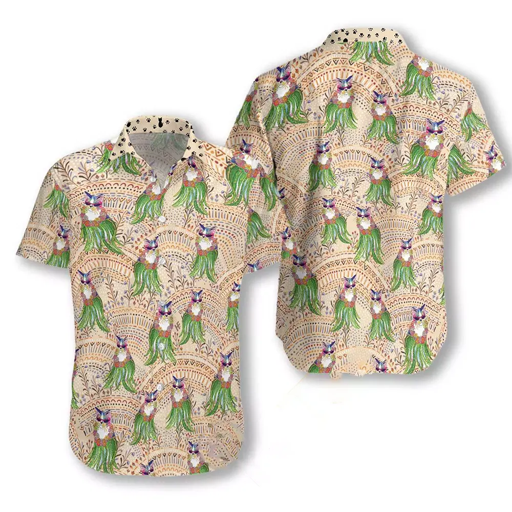 Cat Hula Hawaiian shirts