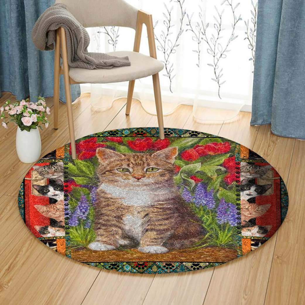 Cat Limited Edition Round Rug 4 Cat Limited Edition Round Rug