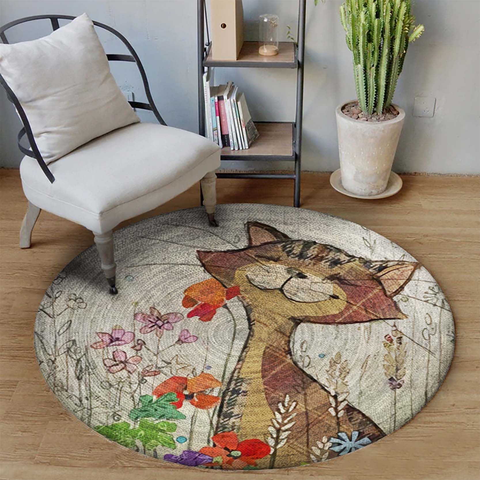 Cat Limited Edition Round Rug 3 Cat Limited Edition Round Rug