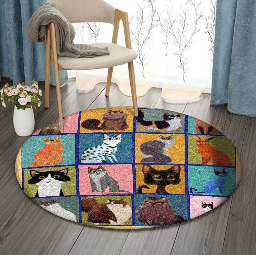 Cat Limited Edition Round Rug 4 Cat Limited Edition Round Rug