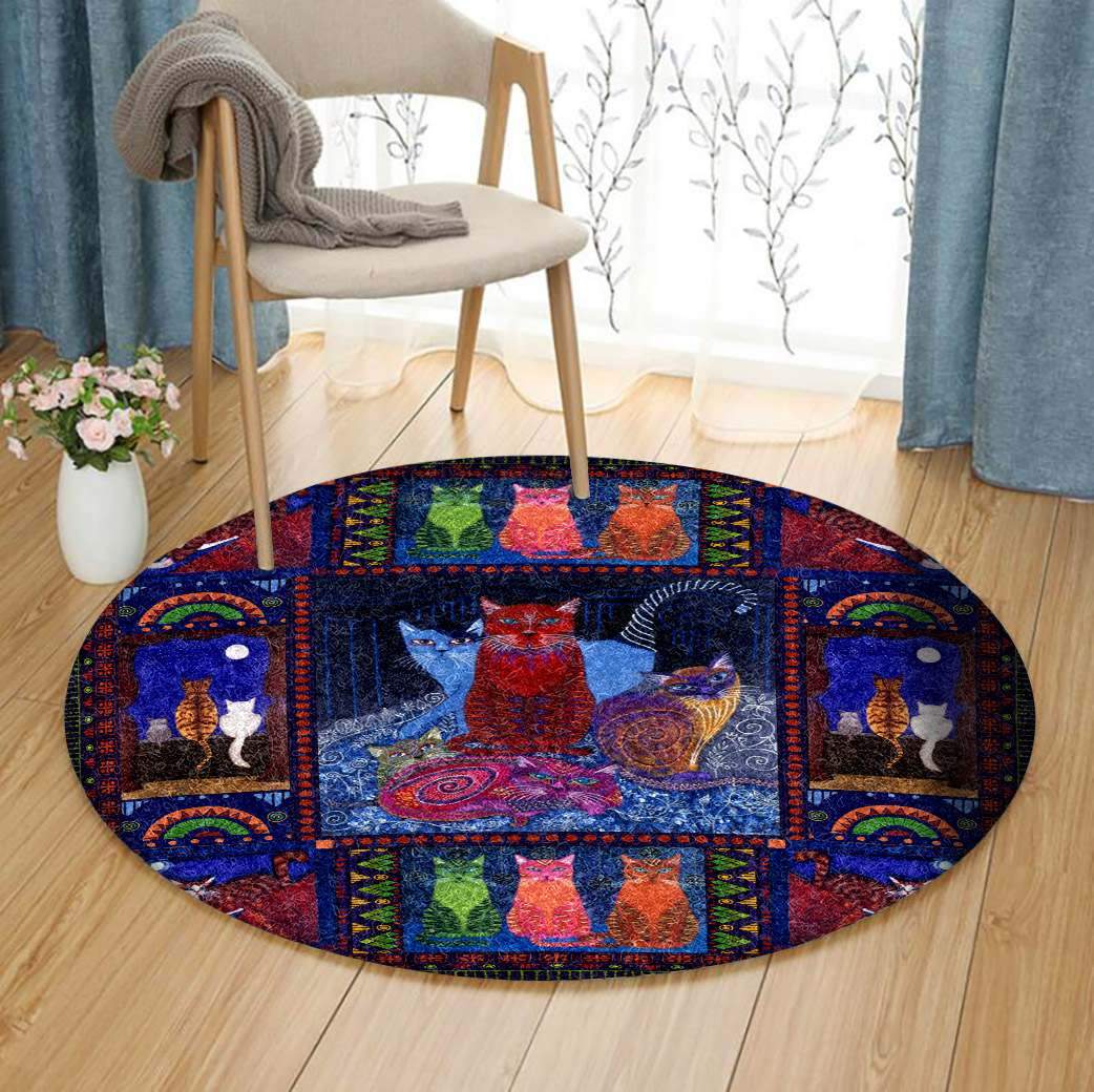 Cat Limited Edition Round Rug 1 Cat Limited Edition Round Rug
