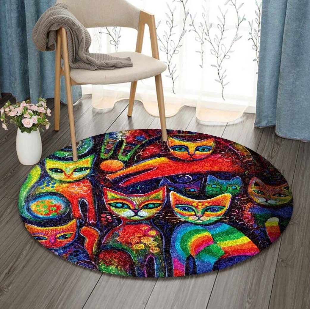 Cat Limited Edition Round Rug 11 Cat Limited Edition Round Rug