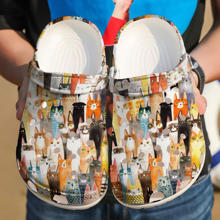 Cat Lots Of Cats Crocs Clog Shoes