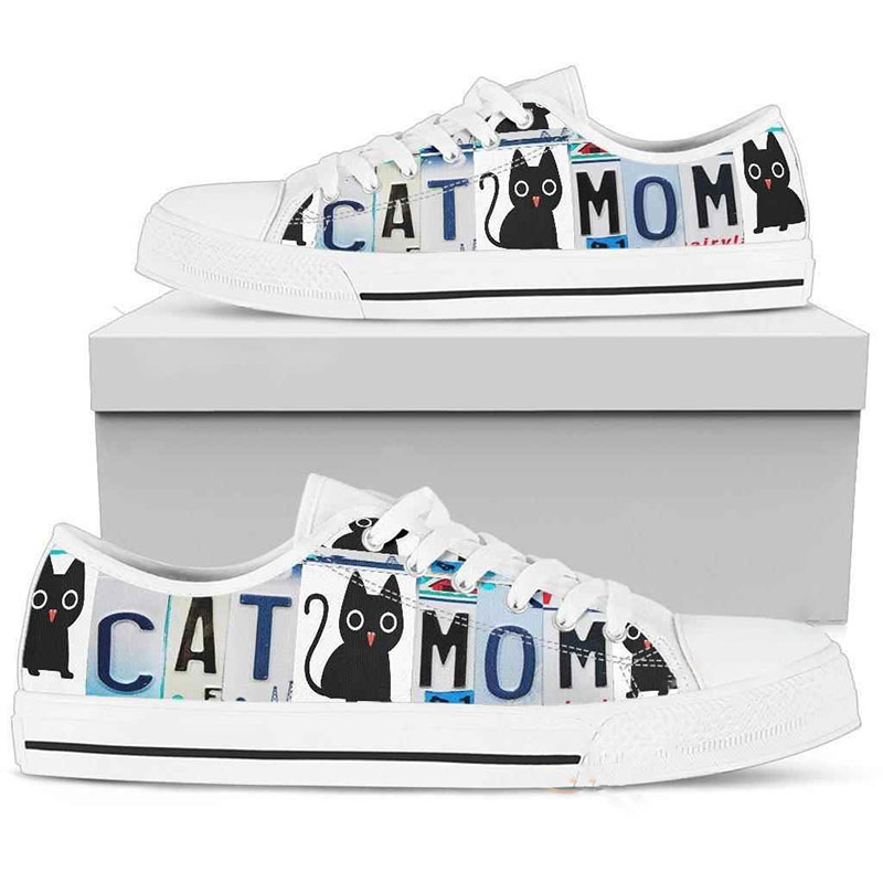 Cat Mom Low Top Shoes 12 Cat Mom Low Top Shoes