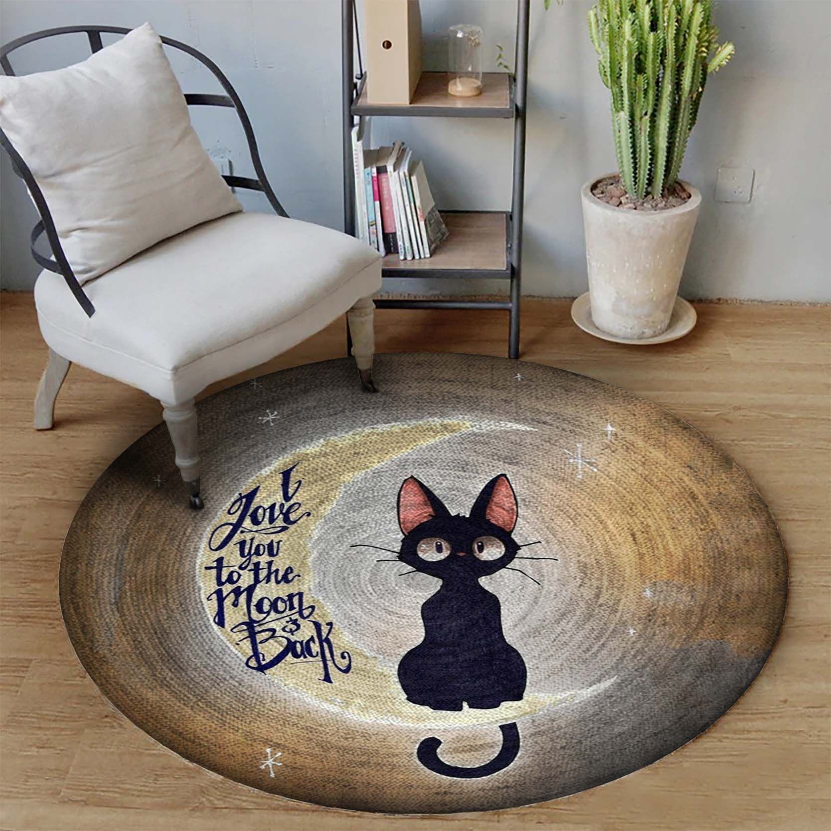 Cat Moon Limited Edition Round Rug 7 Cat Moon Limited Edition Round Rug