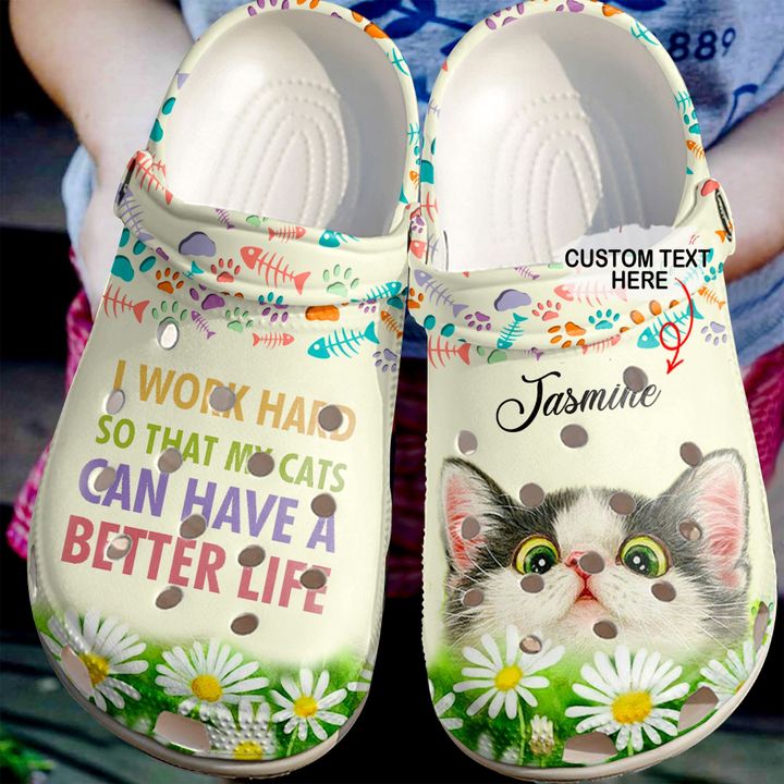 Cat Personalized Better Life Crocs Clog Shoes 2 Cat Personalized Better Life Crocs Clog Shoes
