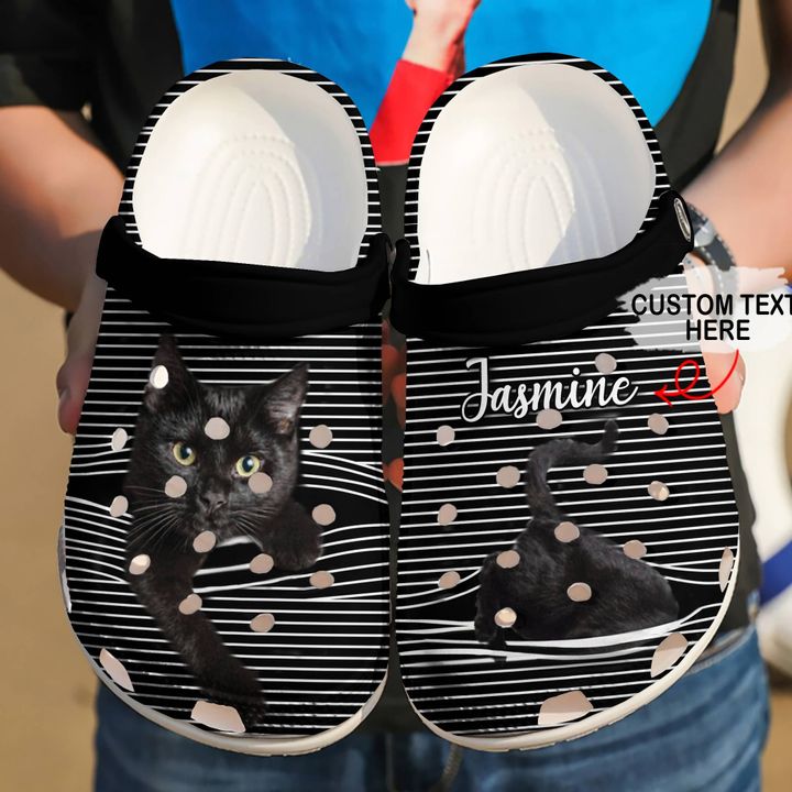 Cat Personalized Black Lover Crocs Clog Shoes 5 Cat Personalized Black Lover Crocs Clog Shoes