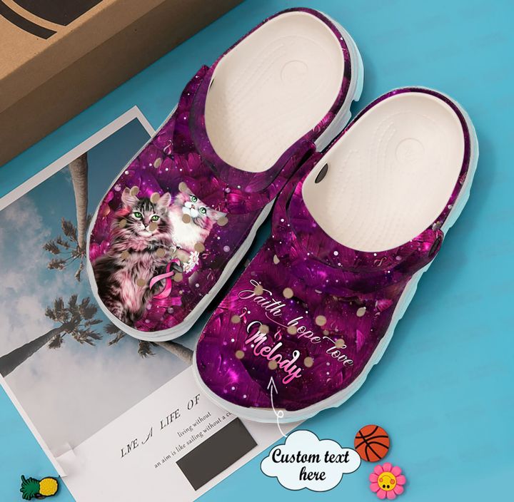 Cat Personalized Purple Floral Crocs Clog Shoes 1 Cat Personalized Purple Floral Crocs Clog Shoes