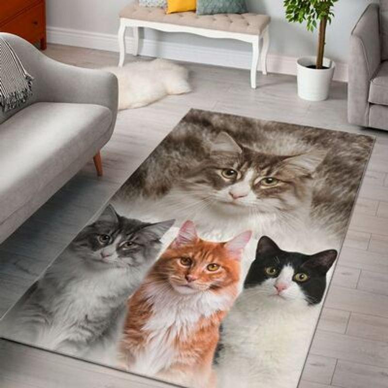 Cats Rectangle Limited Edition Rug 3 Cats Rectangle Limited Edition Rug