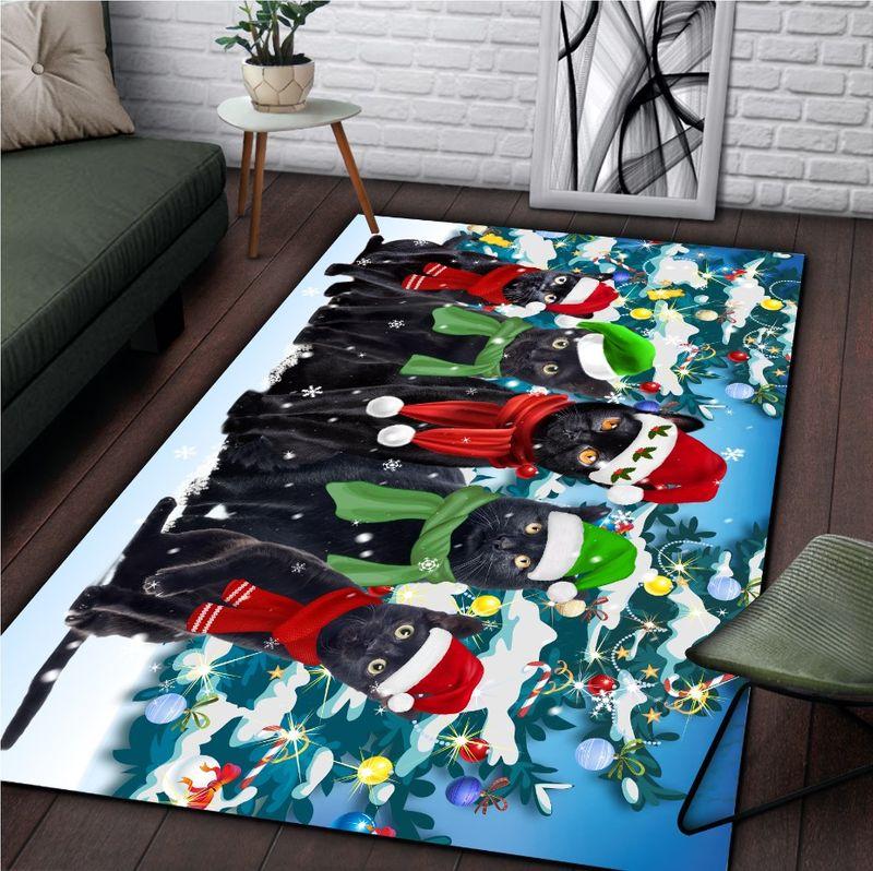 Cats Wish You Merry Christmas Rectangle Limited Edition Rug 6 Cats Wish You Merry Christmas Rectangle Limited Edition Rug