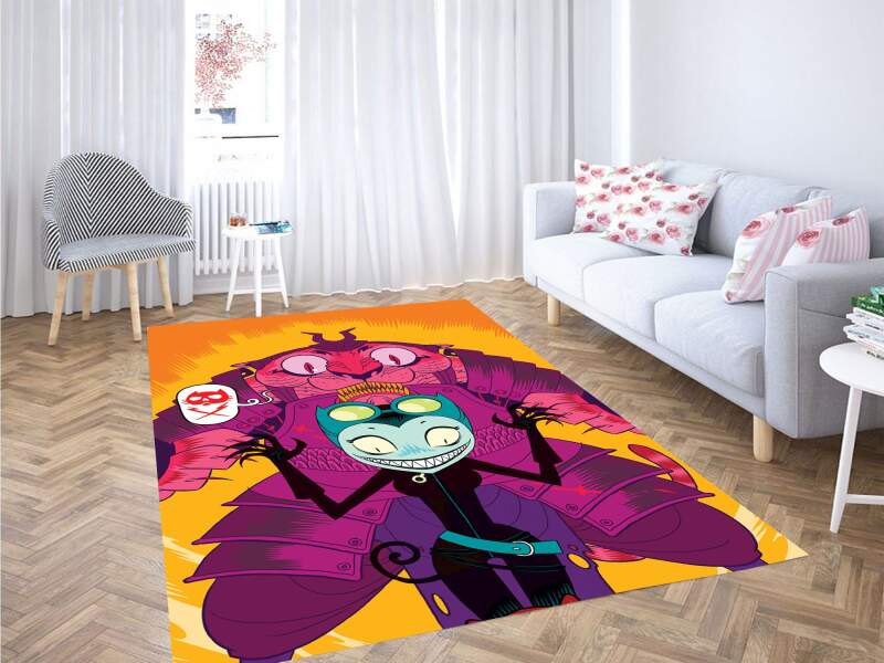Catwoman Cartoon Carpet Rug 1 Catwoman Cartoon Carpet Rug