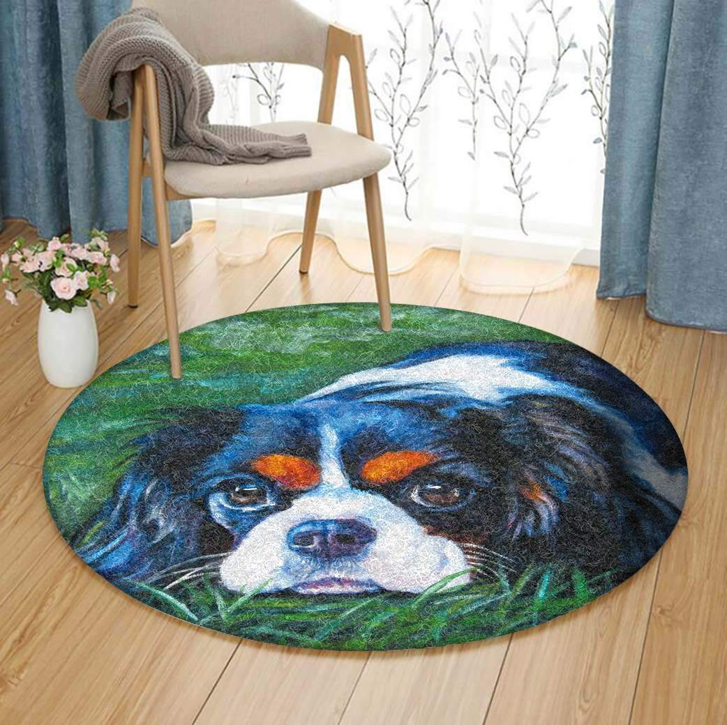 Cavalier King Charles Limited Edition Round Rug