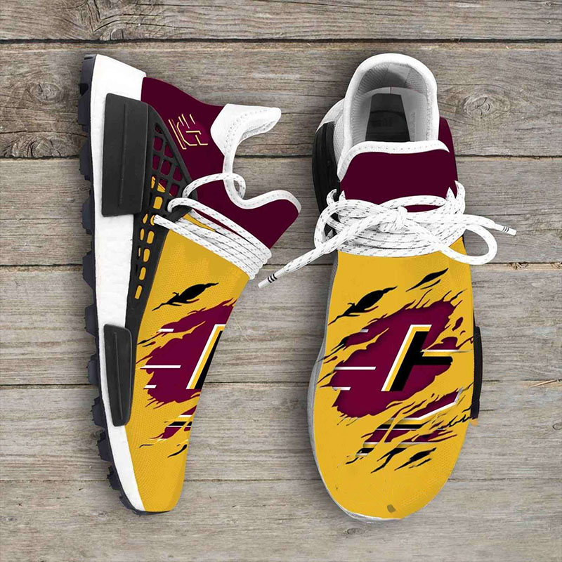 Central Michigan Chippewas Ncaa Sport Teams NMD Human Shoes