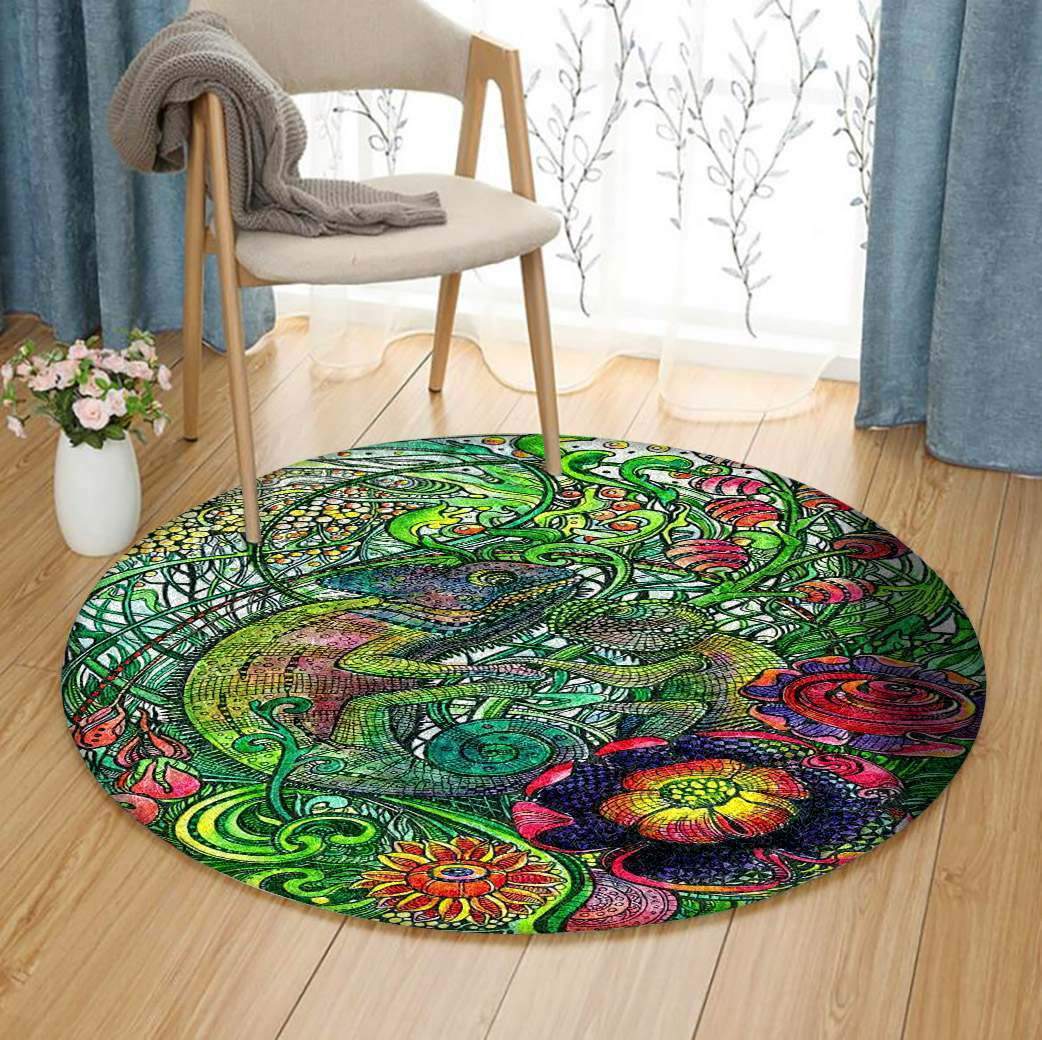 Chameleon Limited Edition Round Rug 2 Chameleon Limited Edition Round Rug