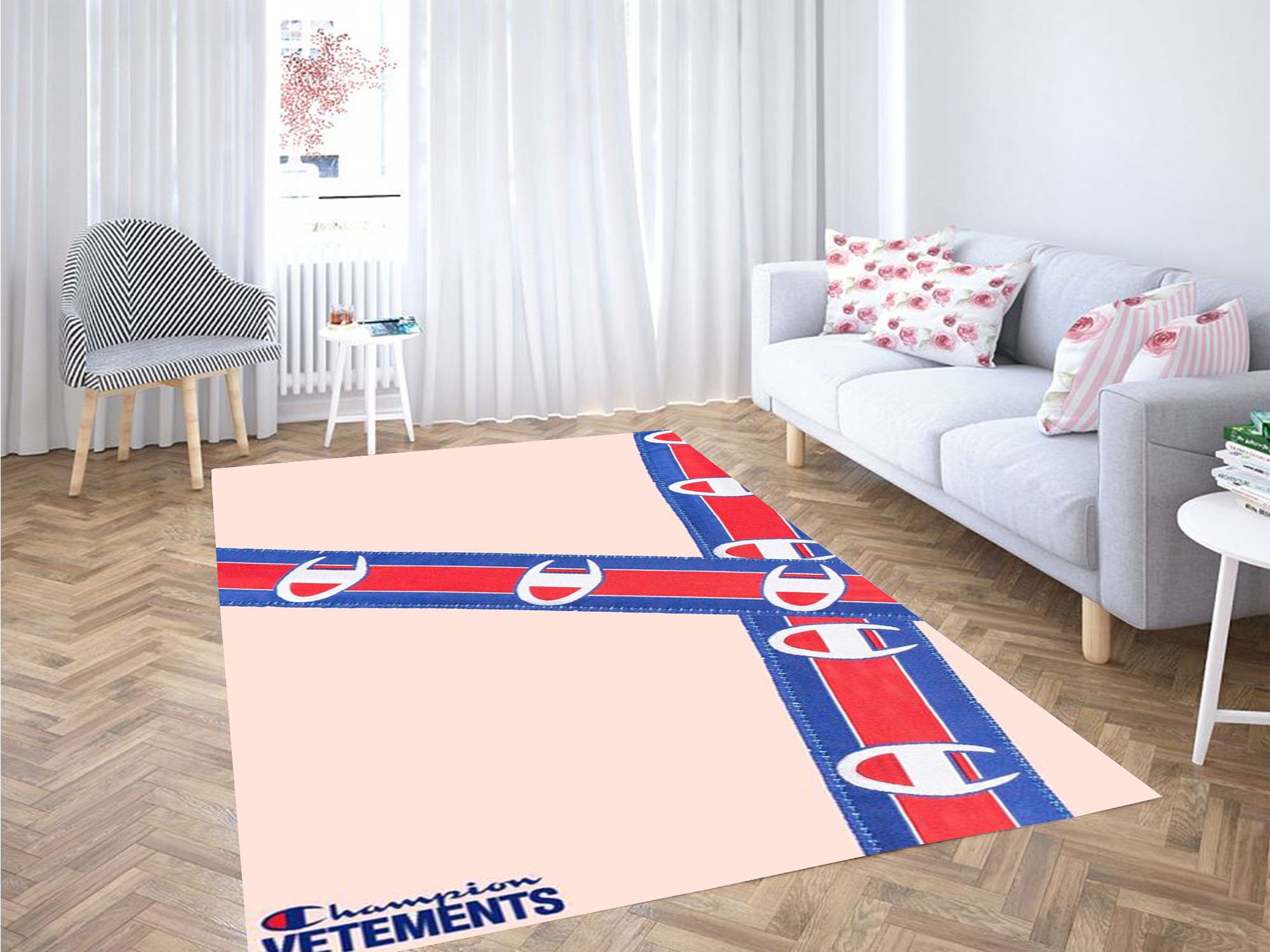 Champion Brand Logo Rug