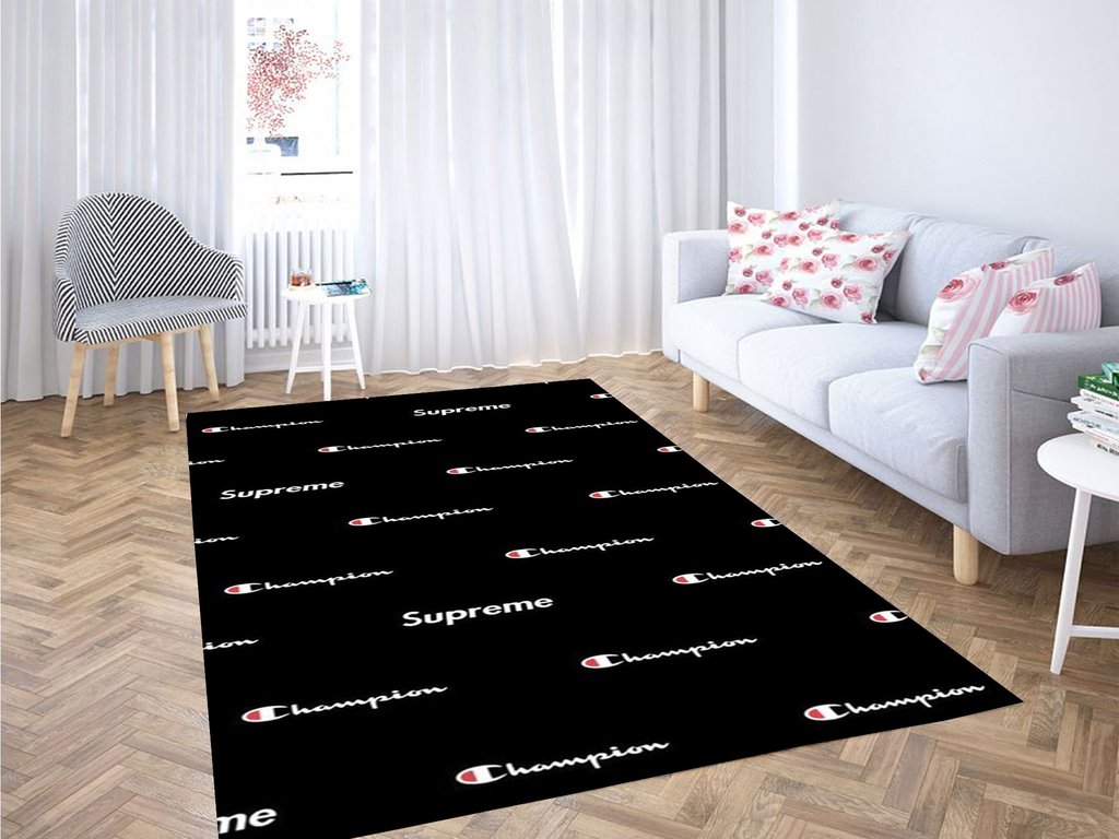 Champions Black Wallpaper Living Room Modern Carpet Rug 1 Champions Black Wallpaper Living Room Modern Carpet Rug