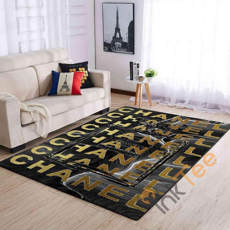 Chanel Seamless Typography Area Rug