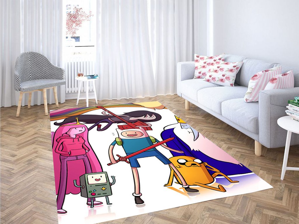 Character Adventure Time Living Room Modern Carpet Rug