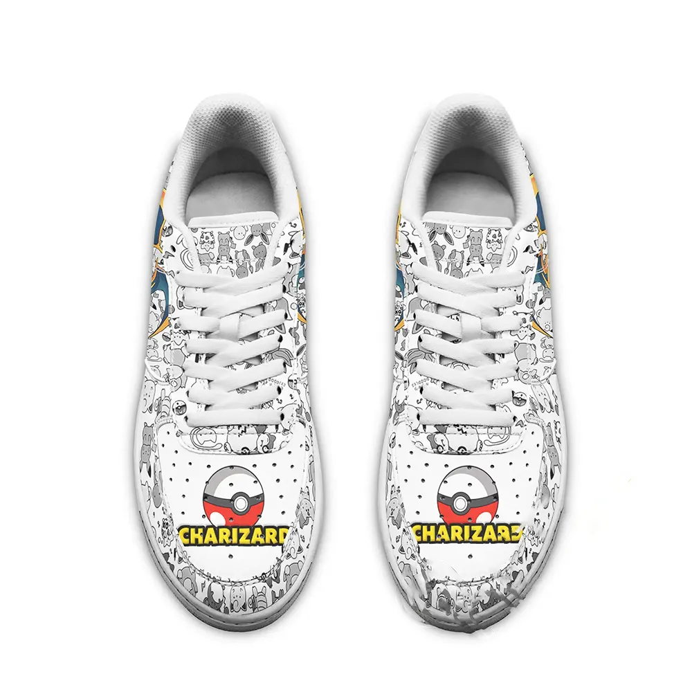 Charizard Pokemon Fan Gift Idea Amazon Nike Air Force Shoes