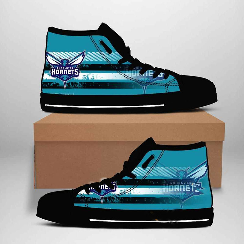 Charlotte Hornets NBA Basketball High Top Shoes