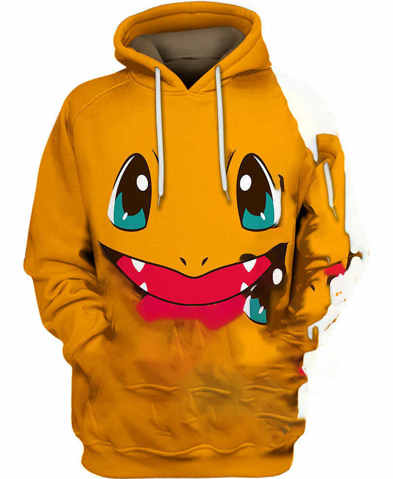 Charmander Cute Face Hoodie 3D