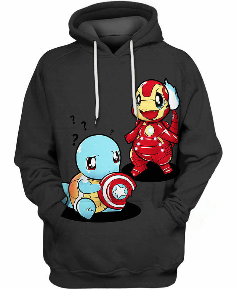 Charmander Iron Man Hoodie 3D 5 Charmander Iron Man Hoodie 3D