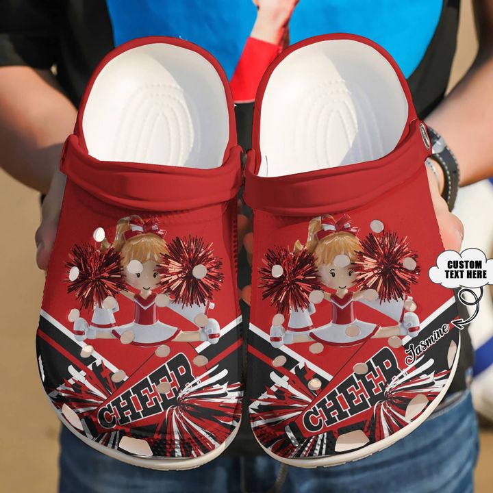 Cheerleader Personalized Cheer Up Crocs Clog Shoes