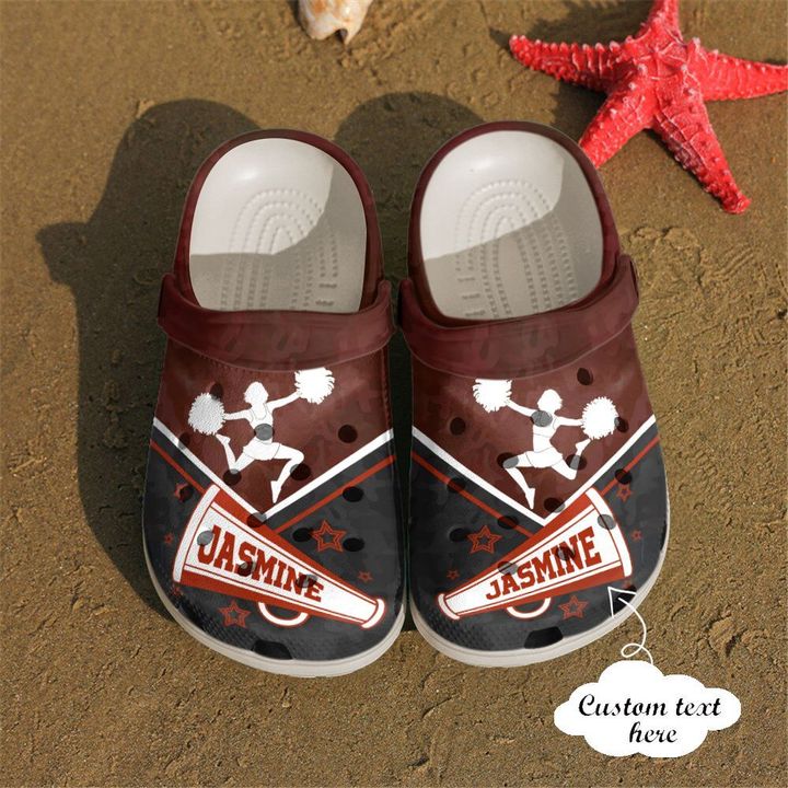 Cheerleader Personalized Cheerleading Girl Crocs Clog Shoes