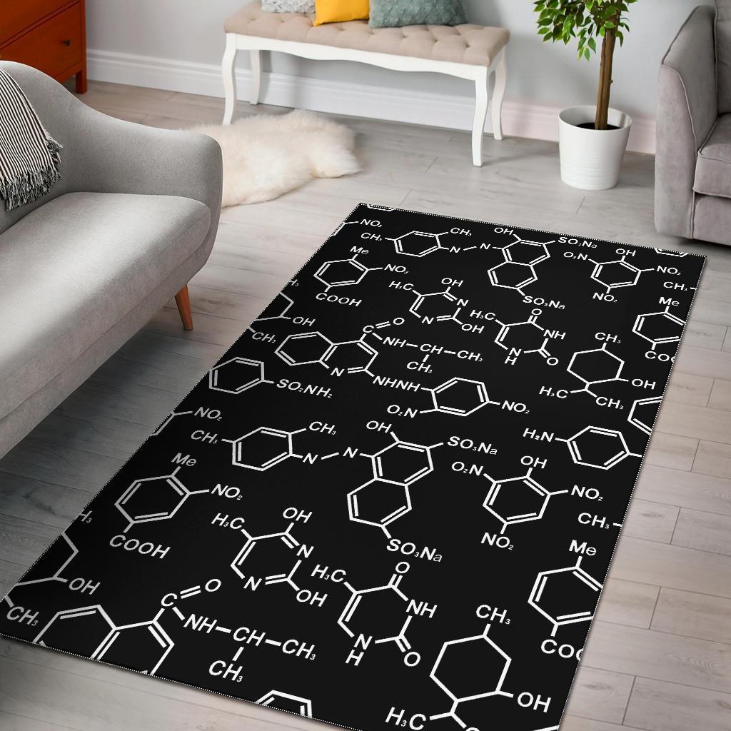 Chemistry Science Pattern Print Area Limited Edition Rug 3 Chemistry Science Pattern Print Area Limited Edition Rug