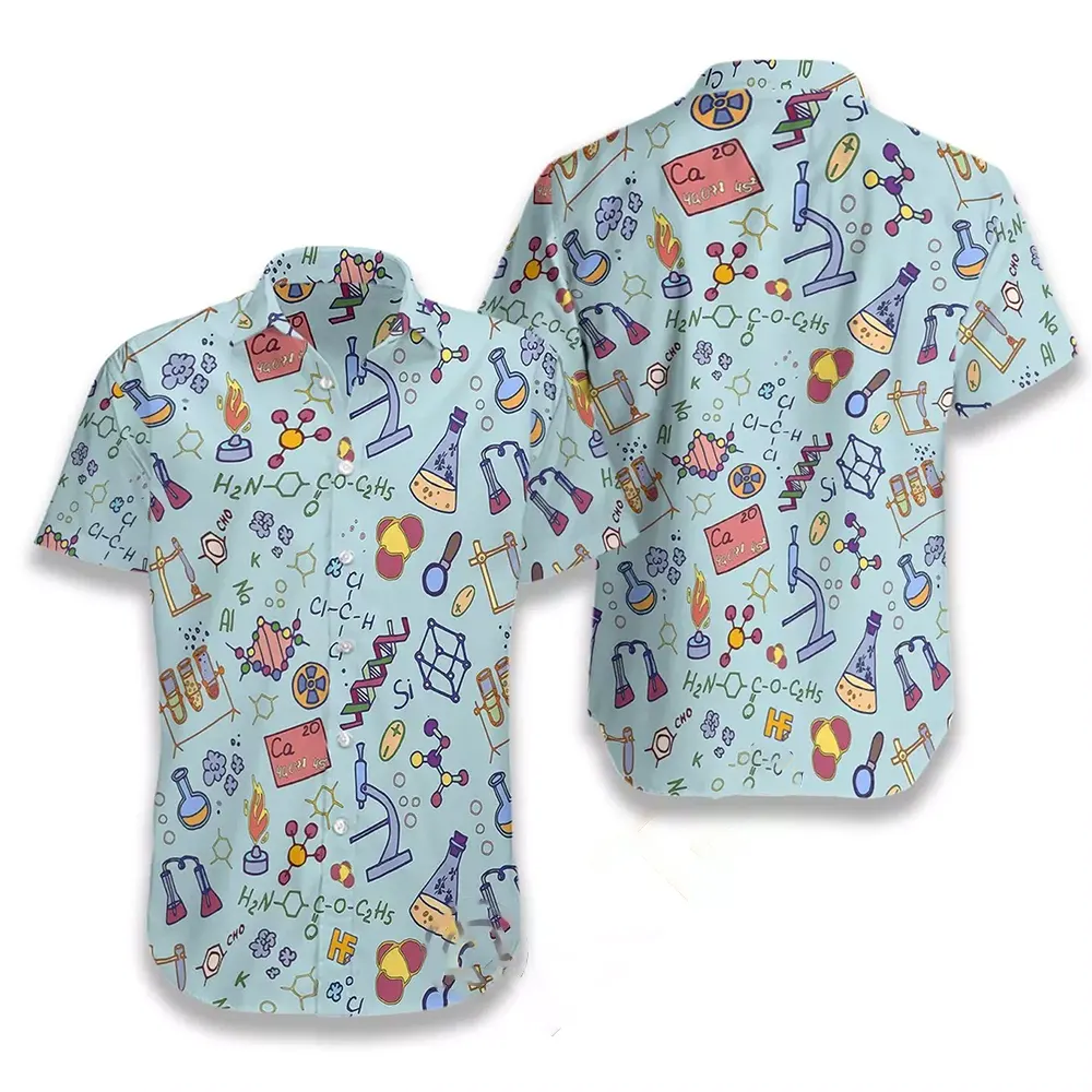 Chemistry Teacher Pattern Hawaiian shirts