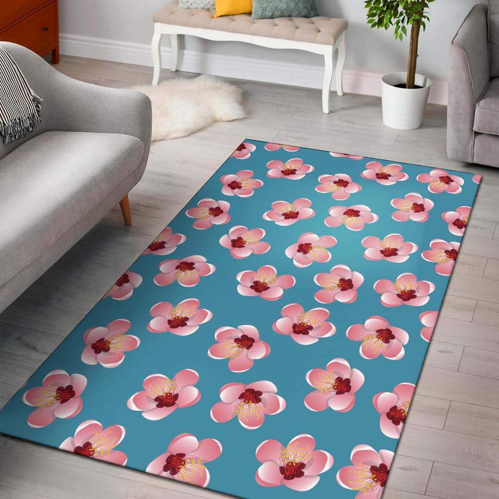 Cherry Blossom Pattern Print Design Limited Edition Rug 3 Cherry Blossom Pattern Print Design Limited Edition Rug