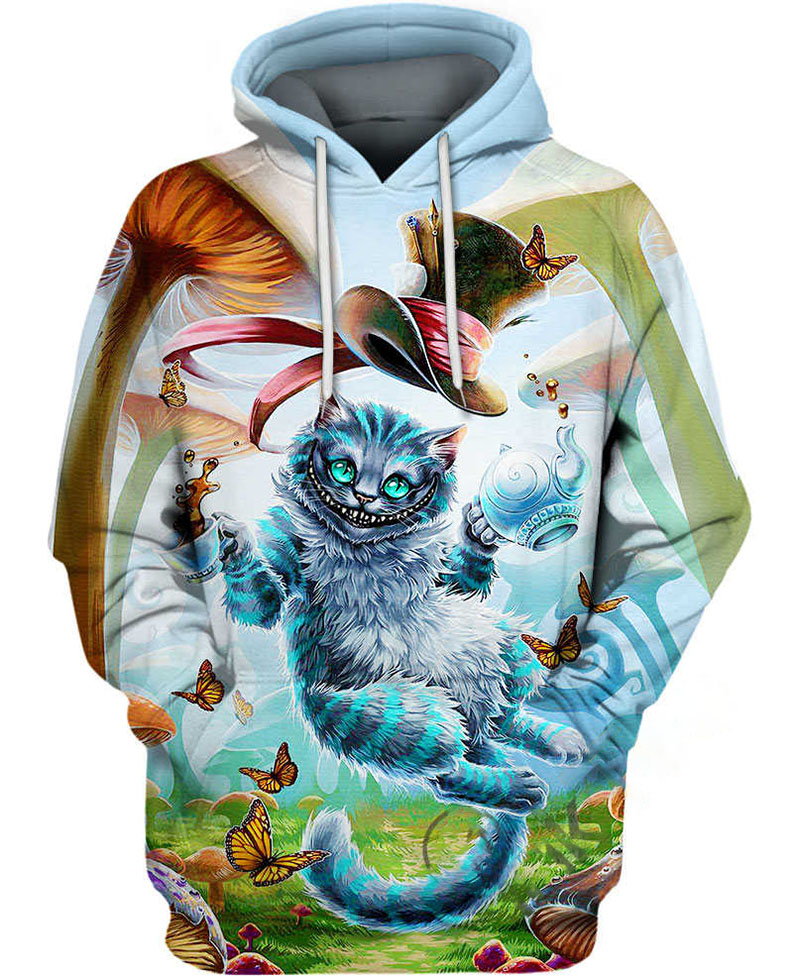 Cheshire Cat Hoodie 3D