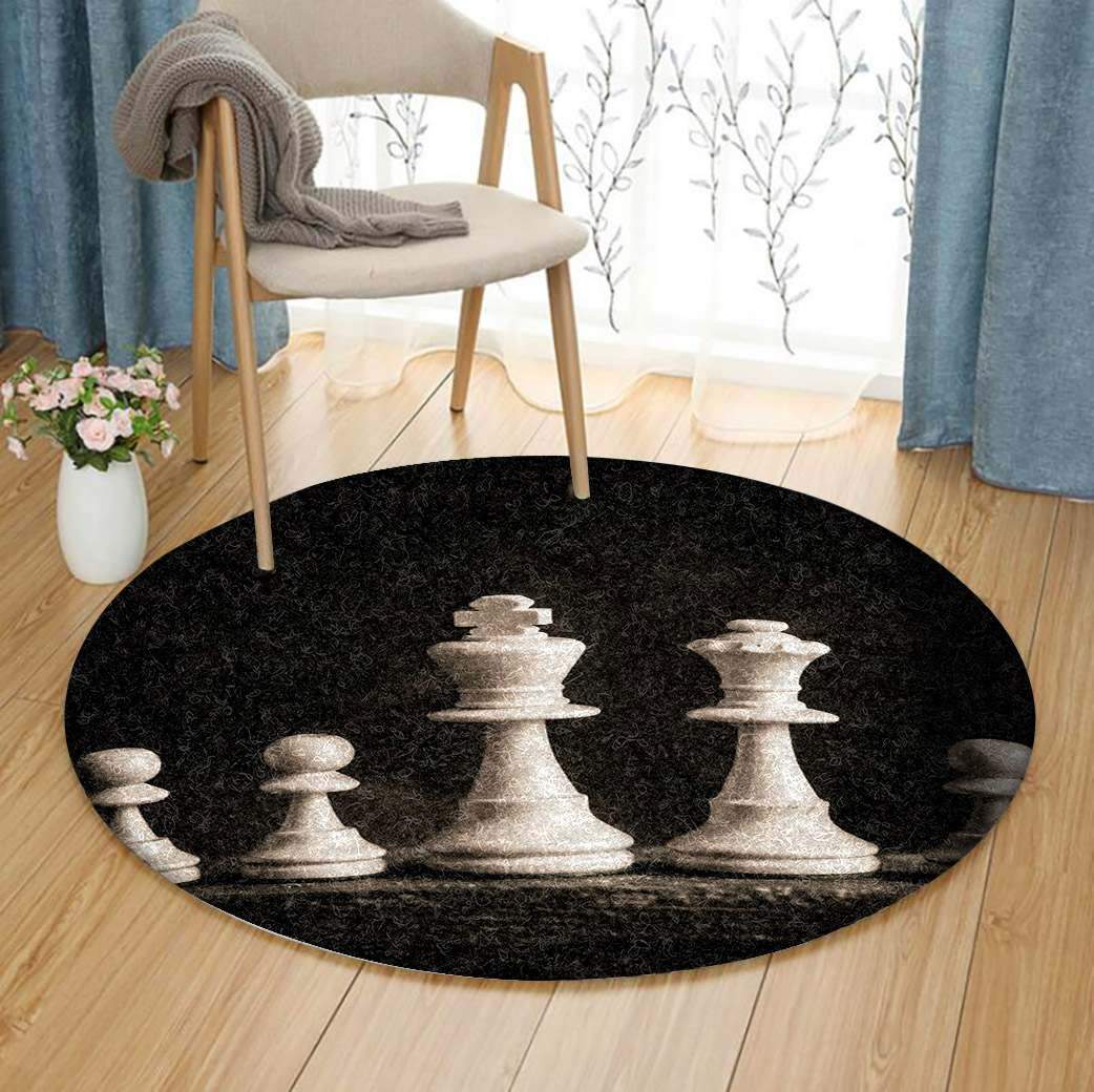 Chess Limited Edition Round Rug