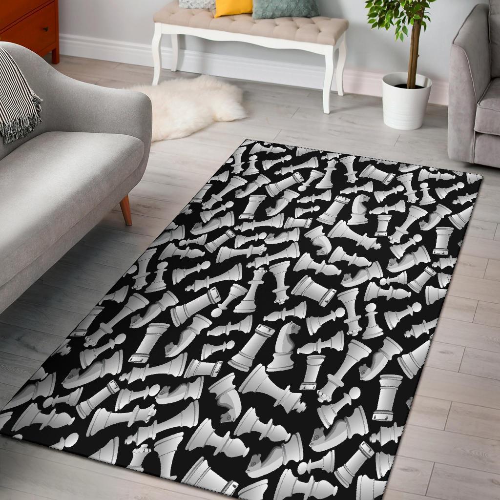 Chess Pattern Print Area Limited Edition Rug 3 Chess Pattern Print Area Limited Edition Rug