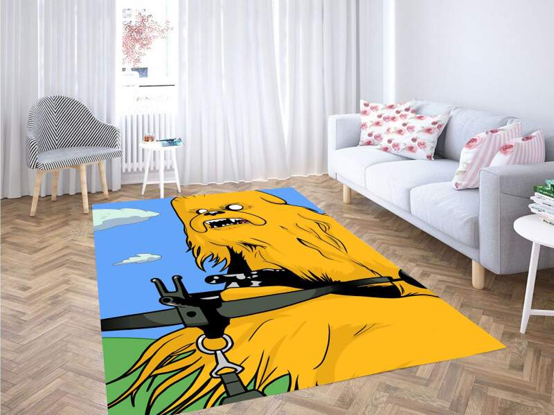 Chewbacca Adventure Time Star Wars Carpet Rug