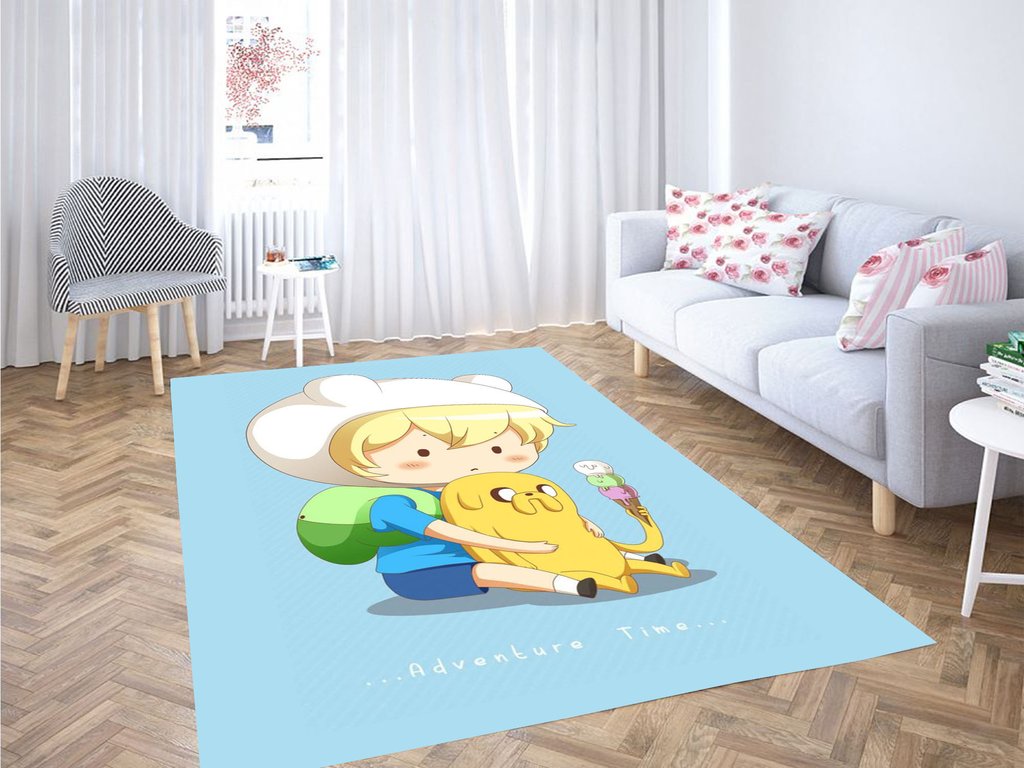 Chibi Adventure Time Living Room Modern Carpet Rug 8 Chibi Adventure Time Living Room Modern Carpet Rug