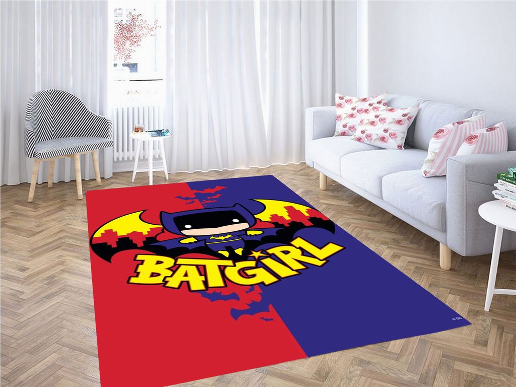 Chibi Batgirl Living Room Modern Carpet Rug 12 Chibi Batgirl Living Room Modern Carpet Rug